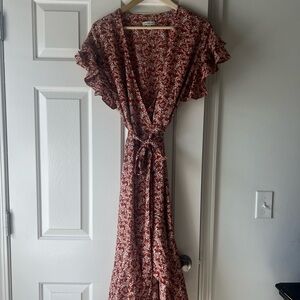 Max Studio Midi Wrap Dress